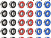 30 pcs 608Rs Bearings Frictionless Carbon Steel Skateboard Longboard Miniature Scooter ROller Skate Bearing Abec-9