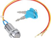 2 Wire Ignition Switch, Key Start Switch With 2 On-Off Buttons For Electric Scooter Atv Moped Go Kart