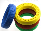 For Xiaomi electric scooter color solid tire multi-color honeycomb tire hollow air-free tire M365 explosion-proof solid