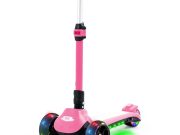 ROVO KIDS 3-Wheel Electric Scooter , Ages 3-8, Adjustable Height, AU Compliant, Lithium Battery, Pink