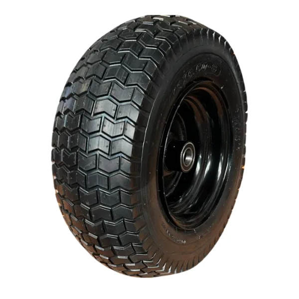 Pneumatic 16 Inch Wide Wheel Rubber Wheelbarrow Steel Wheel 16x6.50-8