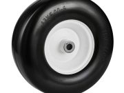 Lawn Mower Tires with Rim, 13x5-6 Tubeless Tractor Tires, 2-Pack Tire and Wheel Assembly, Flat-free PU Tires, 3.25"-5